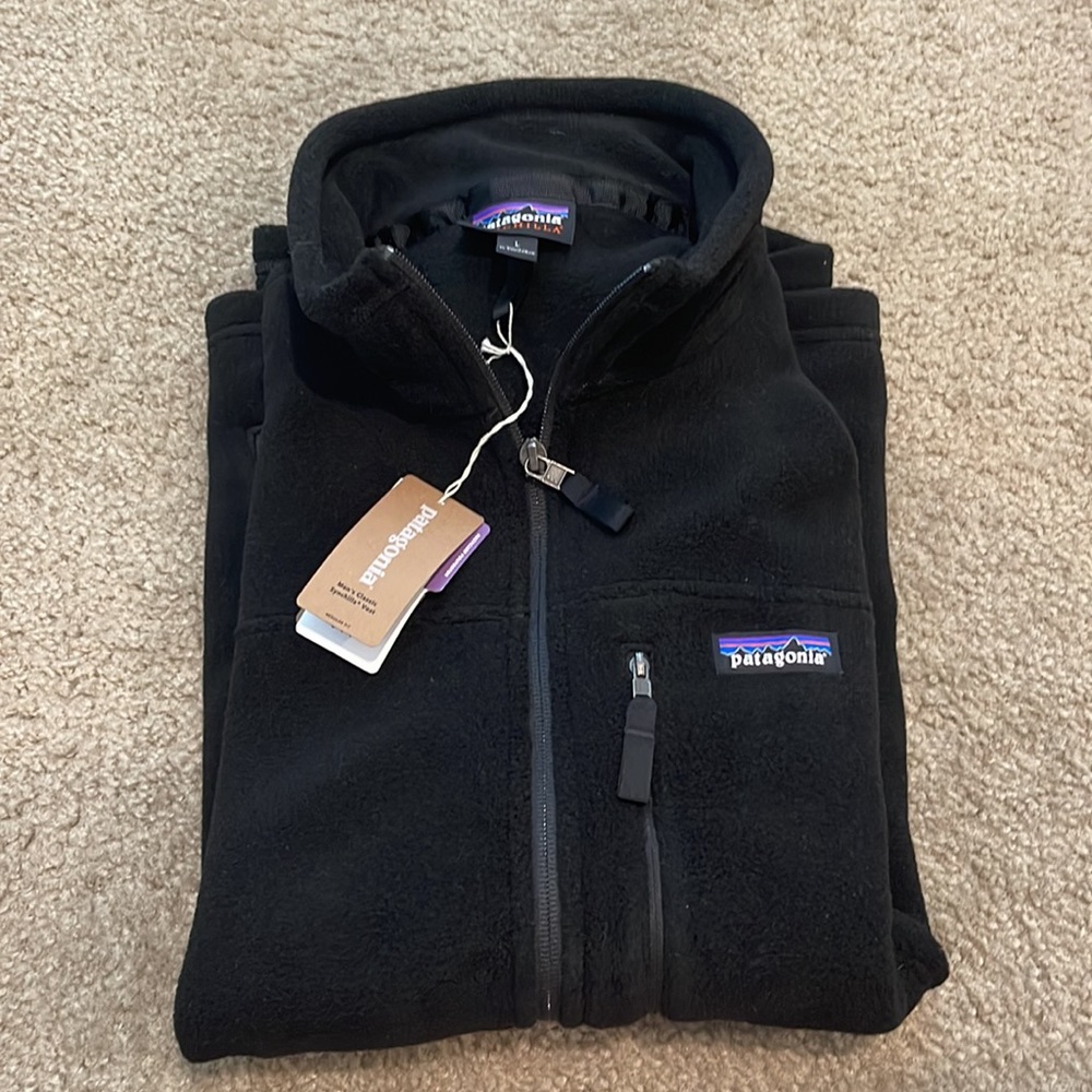 Patagonia black Synchilla Vest Large